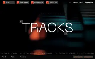 Composit Tracks homepage website preview