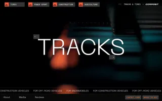 Composit Tracks homepage website preview