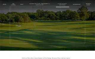 Naval Academy Golf Club homepage website preview