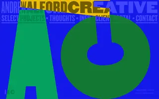 Andrew Alford Creative homepage website preview