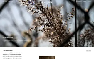 Bôtan homepage website preview