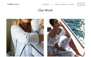 Cobble Hill homepage website preview