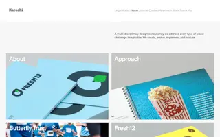 Karoshi homepage website preview