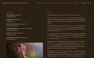 Hrishikesh Hirway homepage website preview