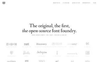The League of Moveable Type homepage website preview