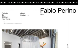 Fabio Perino homepage website preview