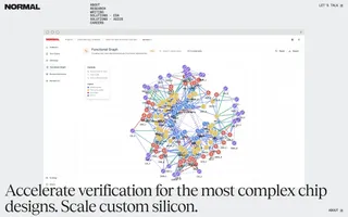 Normal Computing homepage website preview