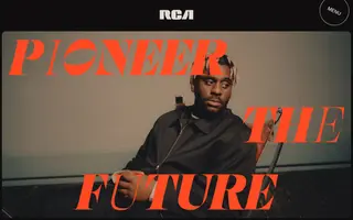 RCA Records homepage website preview