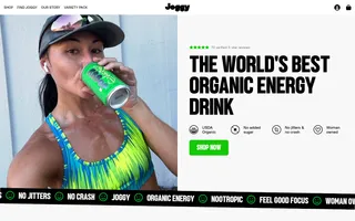 Joggy homepage website preview