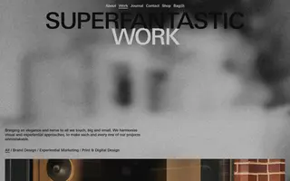 Superfantastic homepage website preview