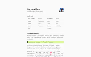 Royyan Wijaya homepage website preview