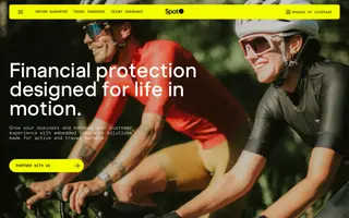 Spot Insurance homepage website preview