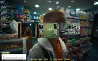 Divine homepage website preview