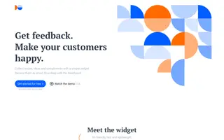 Feedback Fish homepage website preview