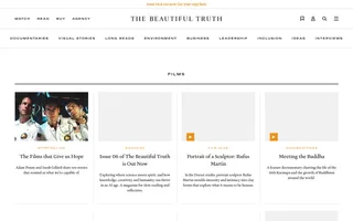 The Beautiful Truth homepage website preview
