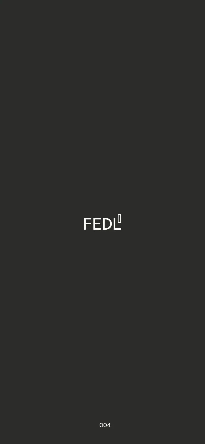 The mobile version maintains the minimalist dark gray aesthetic and white typography but uses a single-column vertical layout. The text is centered and scaled for smaller screens, focusing on the company philosophy and team lists in a streamlined format.