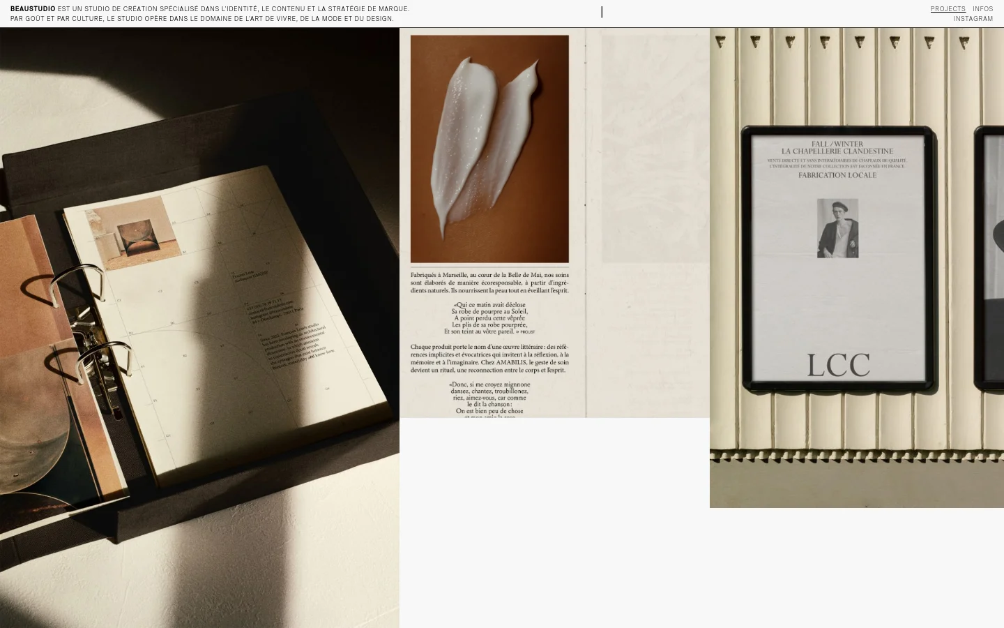 Beaustudio homepage desktop website screenshot