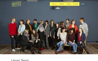 Mutik homepage website preview