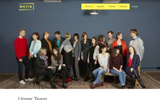Mutik homepage website preview