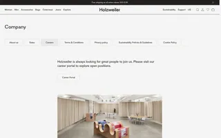 Holzweiler homepage website preview