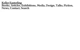 Keller Easterling homepage website preview