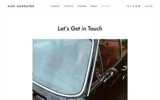 Narrator homepage website preview