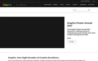 Graphis homepage website preview