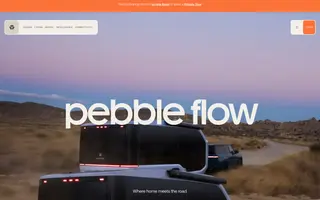 Pebble homepage website preview