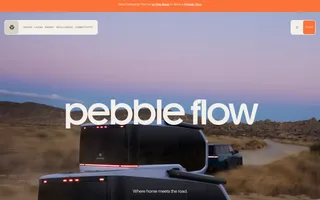 Pebble homepage website preview