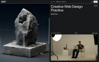 Design Education Series by Obys homepage website preview