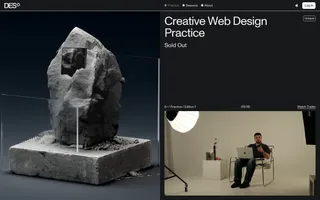 Design Education Series by Obys homepage website preview