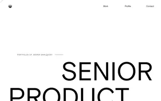 Jesper Dahlqvist homepage website preview