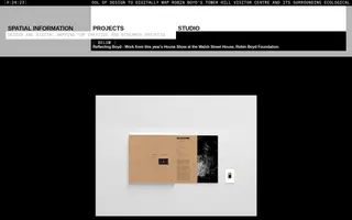 Spatial Information Projects homepage website preview