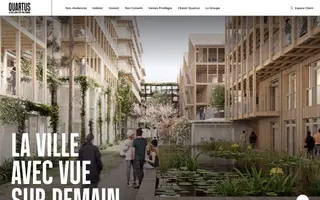 Quartus homepage website preview
