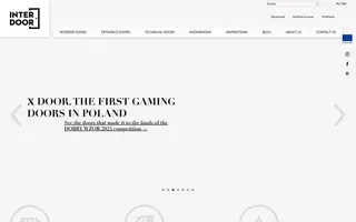 Interdoor homepage website preview