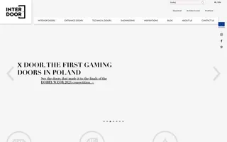 Interdoor homepage website preview