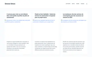 Simone Simon homepage website preview