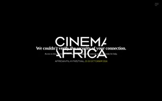 CinemAfrica homepage website preview