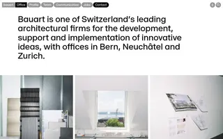 Bauart homepage website preview