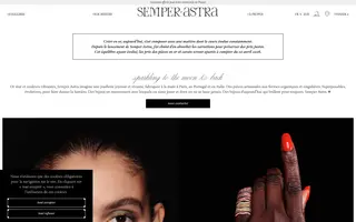 Semper Astra homepage website preview