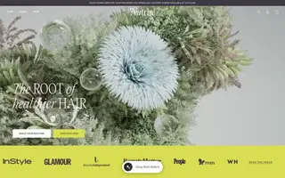 Nutrire homepage website preview