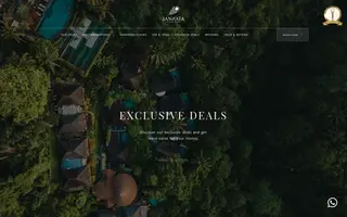 Jannata Resort & Spa homepage website preview