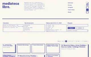 Mediateca Libre homepage website preview
