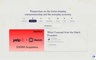 NextView Ventures homepage website preview