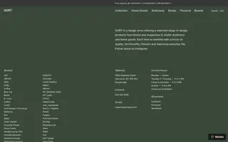 SORT homepage website preview