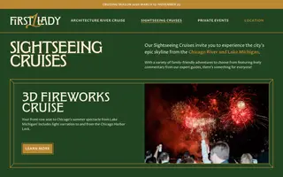 First Lady homepage website preview