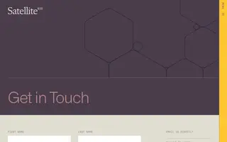 Satellite Bio homepage website preview