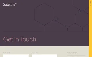 Satellite Bio homepage website preview