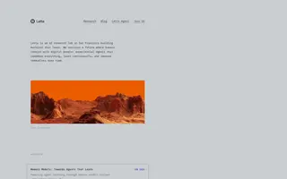 Letta homepage website preview