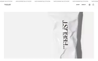 The Feelist homepage website preview